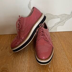 Atlantic-Pacific Pink Platform Oxfords